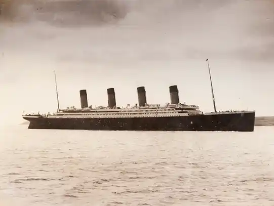 The 46 328 Tons Rms Titanic Of The White Star Line Which Sank At 2 20 Am Monday Morning April 15 After Hitting Iceberg In North Atlantic 1912